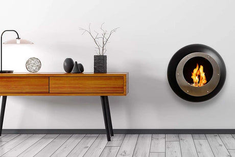 Cocoon Fires Vellum Wall Bio-ethanol Wandhaard Zwart