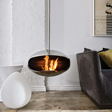 Cocoon Fires Aeris Hanging Bio-ethanol Plafondhaard (RVS)