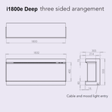 Charlton & Jenrick i-1800e Deep 4D Ecoflame Smart App Front Inbouwhaard