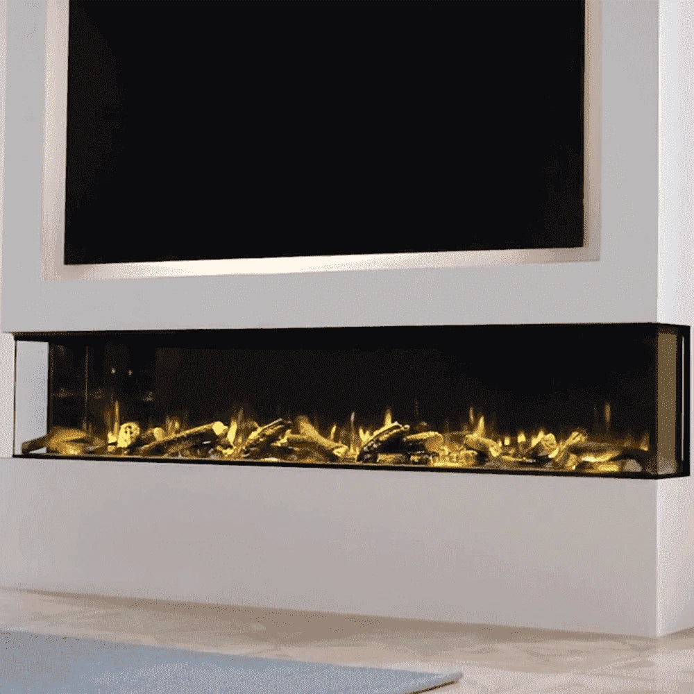 Cheminée électrique profonde Charlton &amp; Jenrick i-2200e à 3 faces