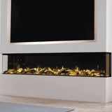 Cheminée électrique profonde Charlton &amp; Jenrick i-2200e à 3 faces