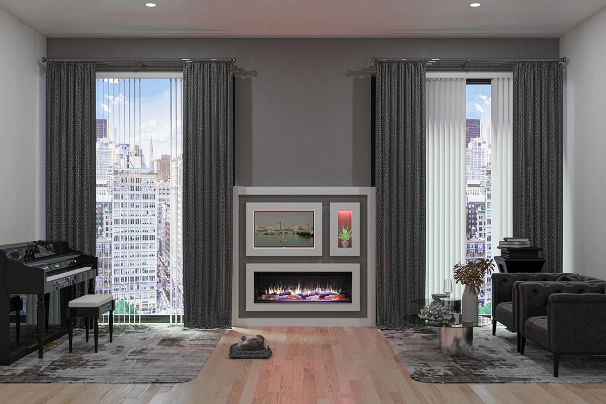 Charlton & Jenrick i-1250e Deep Elektrische haard 3-zijdig