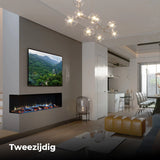 Cheminée encastrée Charlton &amp; Jenrick i-1800e Deep 4D Ecoflame Smart App