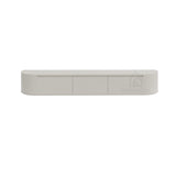 Elegance Collection Japandi Aura Curved TV Meubel zwevend beige