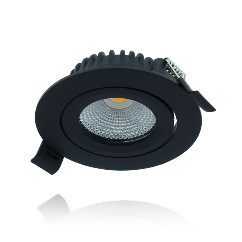 Led Inbouwspot Varda - Slim-fit - 5W - Dim2warm - Zwart