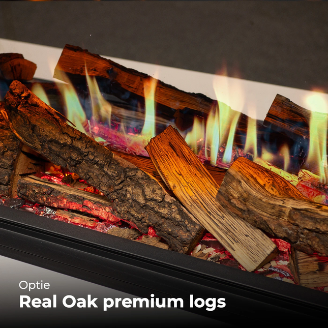 Charlton & Jenrick Real Oak premium logs - Deep/Luminosa Range Max 1500 wide