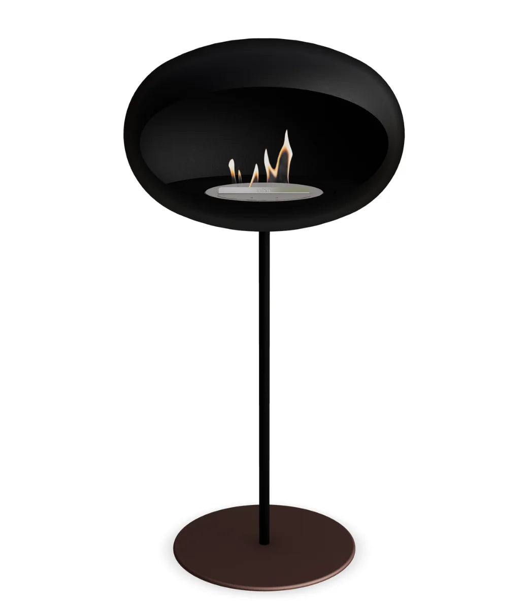 Le feu Bio ethanol haard Dome 625 - Black Ground Steel High