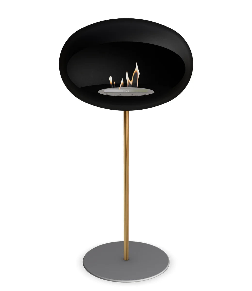 Le feu Bio ethanol haard Dome 625 - Black Ground Steel High