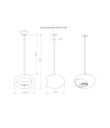 Le feu Bio ethanol haard - Rose Gold Sky