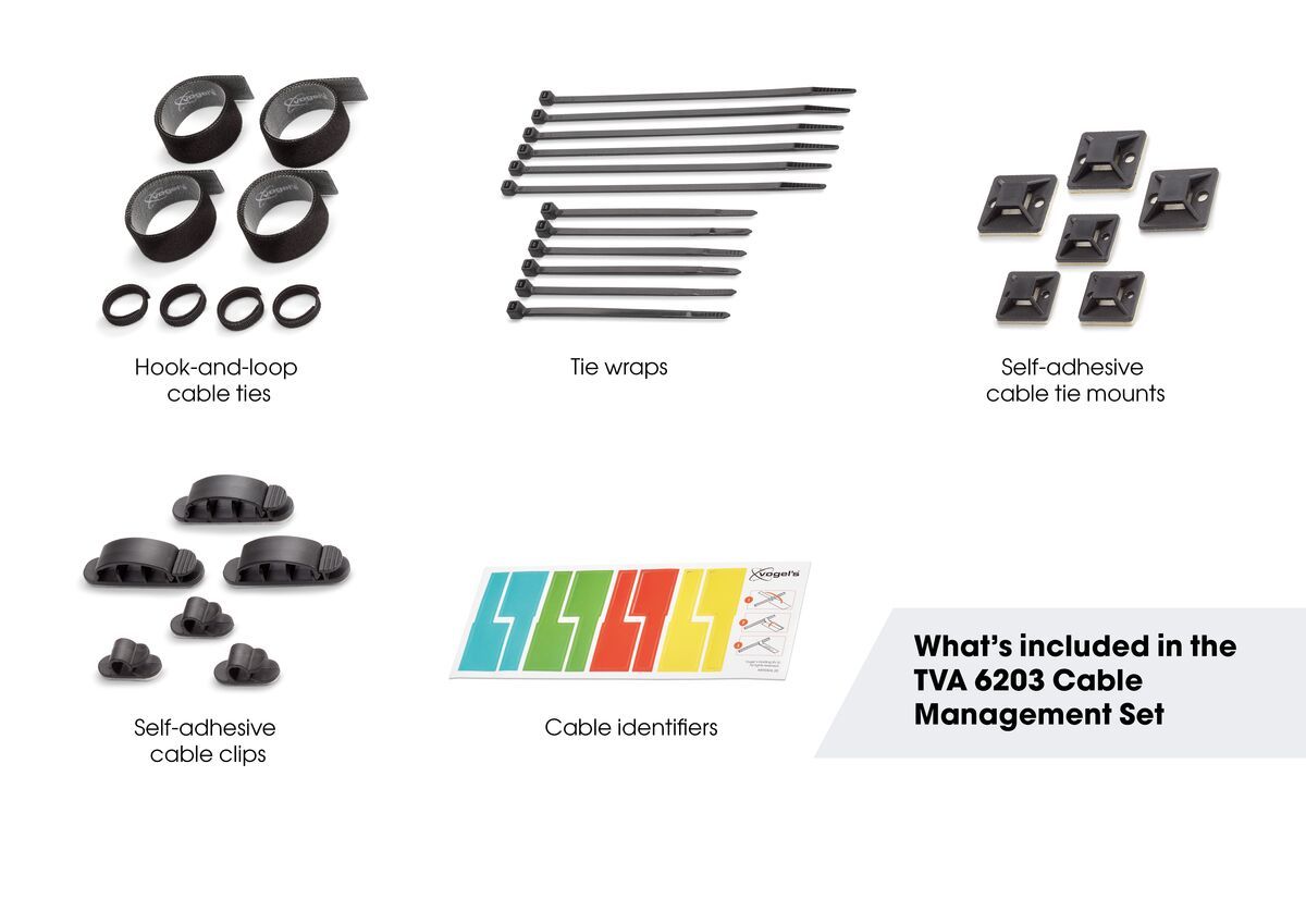 Vogel's TVA 6203 - Kit de gestion de câbles
