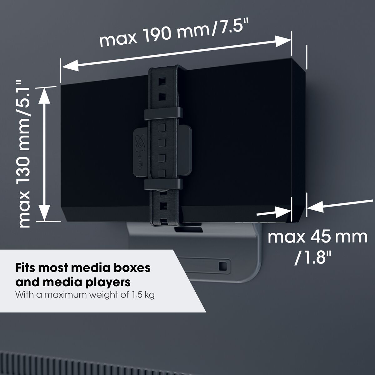 Vogel's TVA 6400 - Support pour décodeur TV