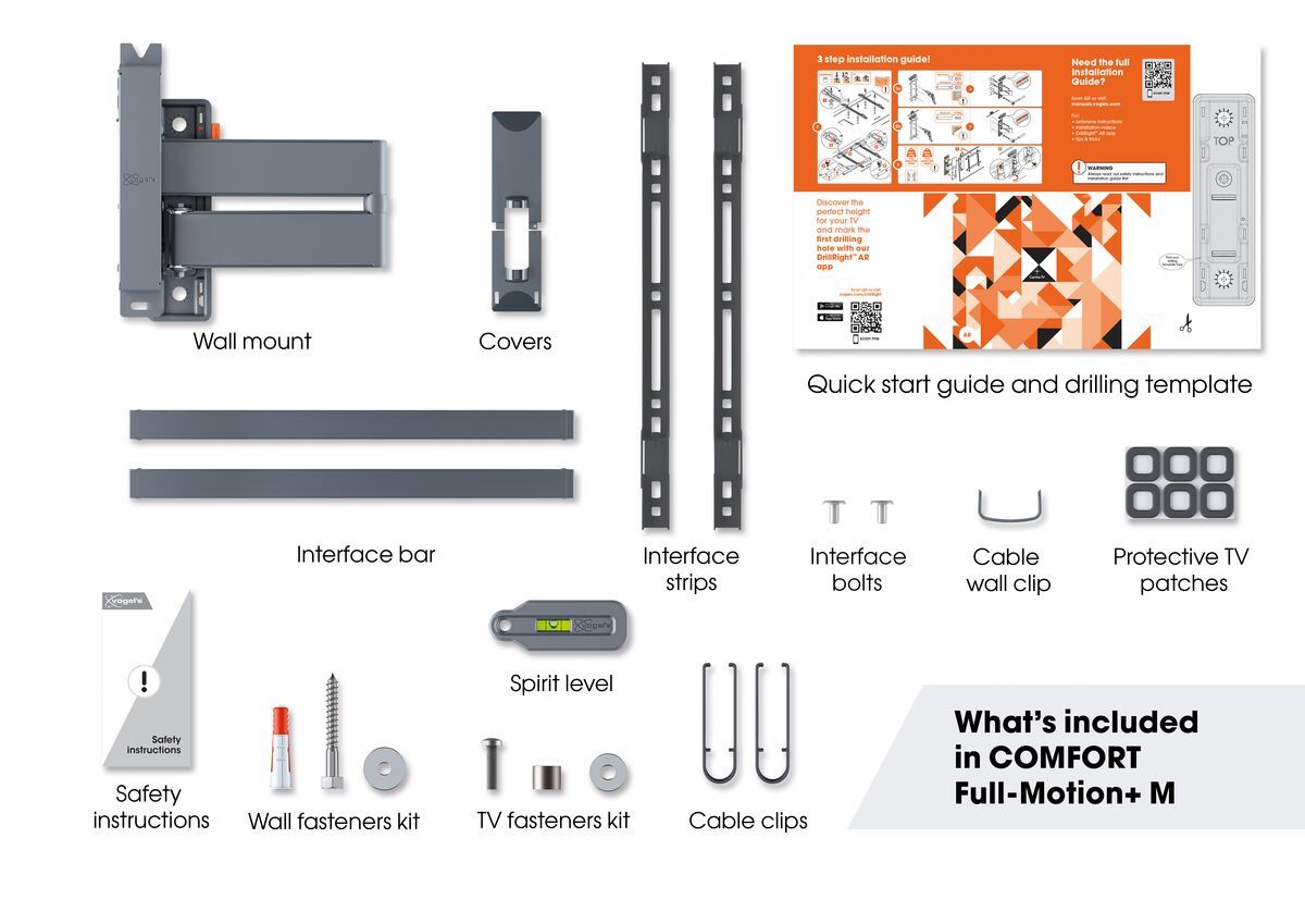 Vogel's TV Beugel Comfort 3445 - Zwart